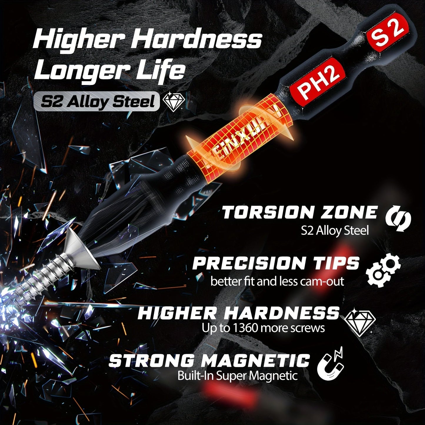 99pcs Impact Screwdriver Set with Hex Heads Tools > Other Tools > Drill & Screwdriver Accessories - Tophatter Daily Deals