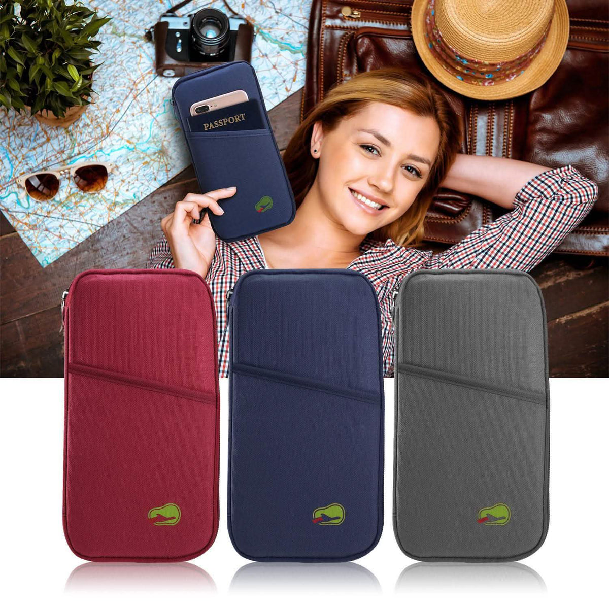 12 Pocket Travel Passport Wallet Handbags & Wallets - Tophatter Daily Deals