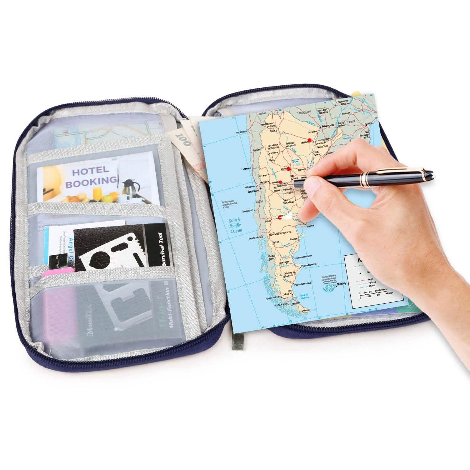 12 Pocket Travel Passport Wallet Handbags & Wallets - Tophatter Daily Deals