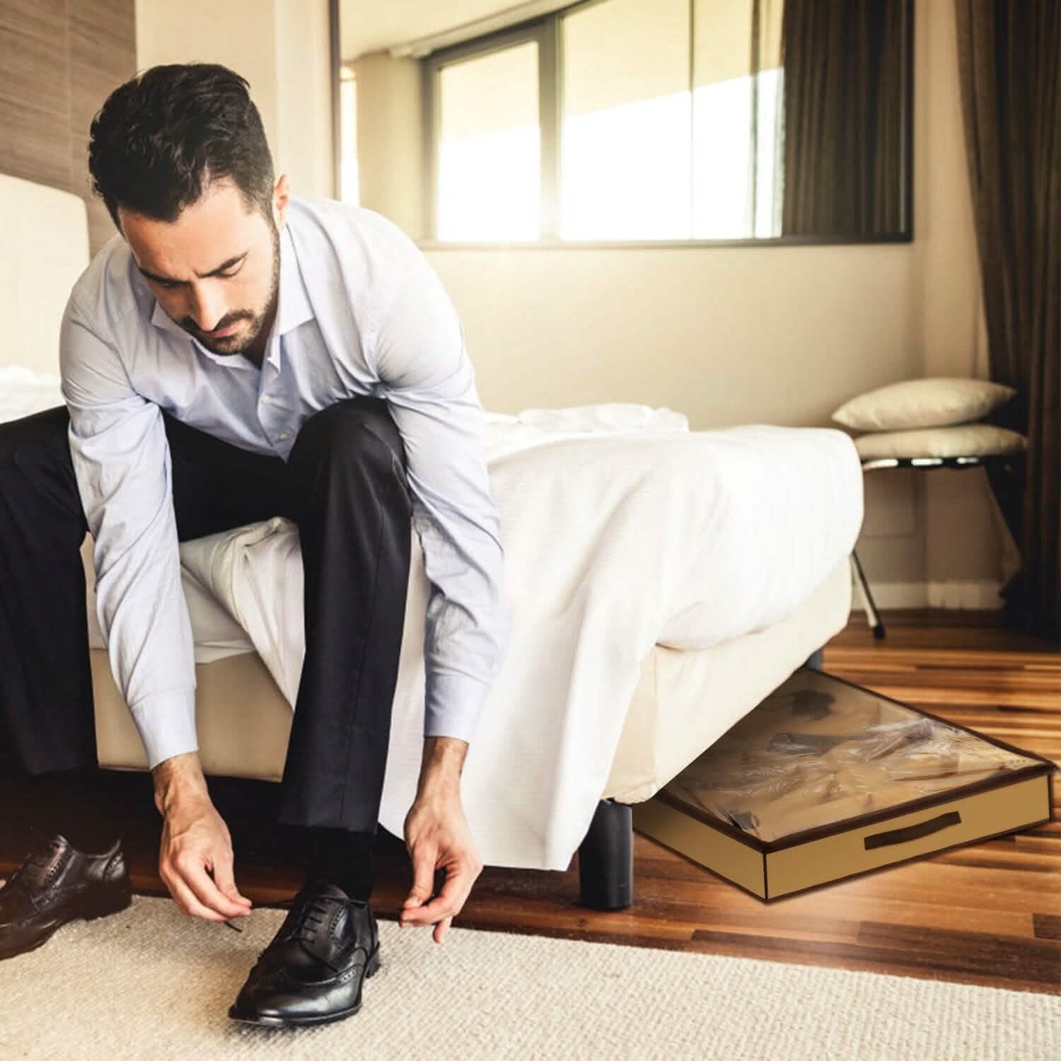 12 Cells Under the Bed Shoes Organizer Storage & Organization - Tophatter Daily Deals