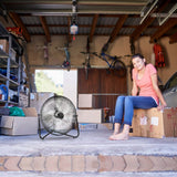 12" Floor Fan Copper Motor High-Velocity with 3 Adjustable Speeds Household Appliances - Tophatter Daily Deals