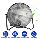 12" Floor Fan Copper Motor High-Velocity with 3 Adjustable Speeds Household Appliances - Tophatter Daily Deals