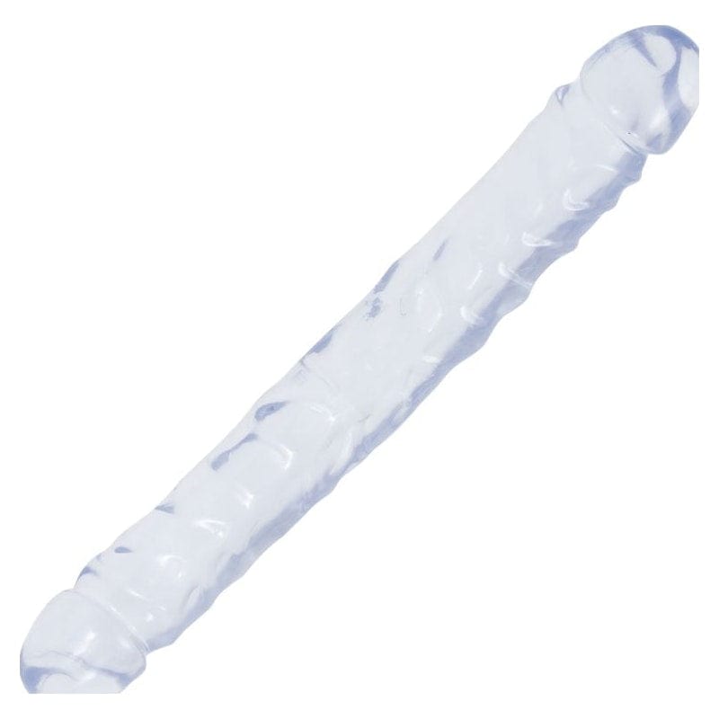 Doc Johnson Crystal Jellies Jr. Double Dong – Soft Flexible 12 Inch Double-Ended Dong > Dildos > Double Dildos - Tophatter Daily Deals