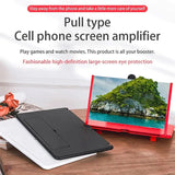 12 inch 3D Mobile Phone Screen Magnifier HD Video Amplifier with Foldable Holder Screen Magnifier - Tophatter Daily Deals