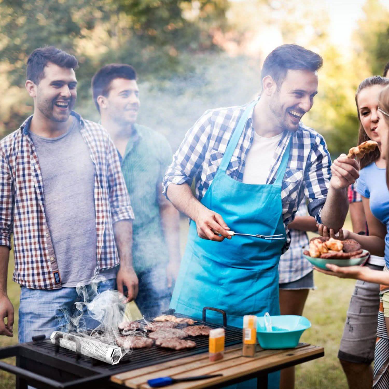 12-Inch Stainless Steel BBQ Grill Smoker Tube Kitchen Tools & Gadgets - Tophatter Daily Deals