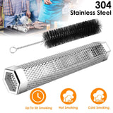 12-Inch Stainless Steel BBQ Grill Smoker Tube Kitchen Tools & Gadgets - Tophatter Daily Deals