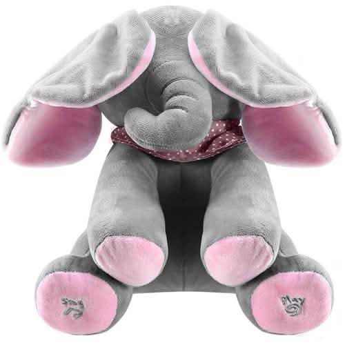 12-Inch Stuffed Plush Elephant Doll Baby Gear - Tophatter Daily Deals