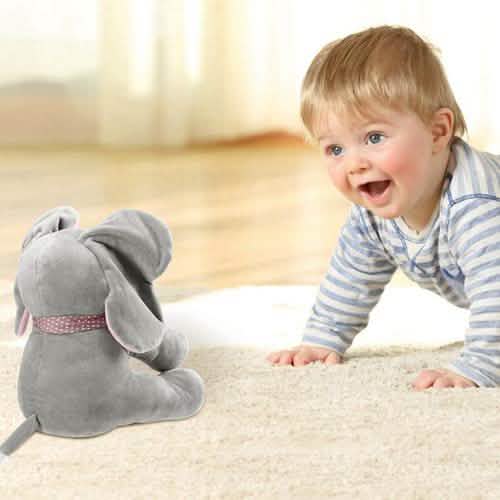 12-Inch Stuffed Plush Elephant Doll Baby Gear - Tophatter Daily Deals