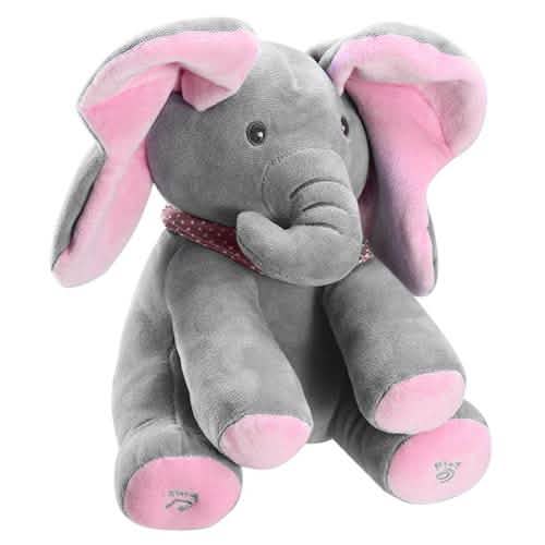 12-Inch Stuffed Plush Elephant Doll Baby Gear - Tophatter Daily Deals