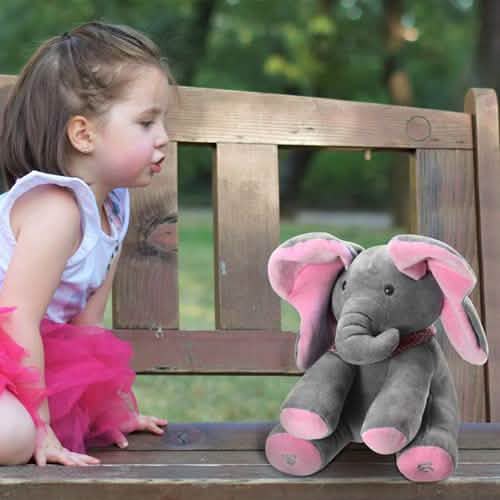 12-Inch Stuffed Plush Elephant Doll Baby Gear - Tophatter Daily Deals