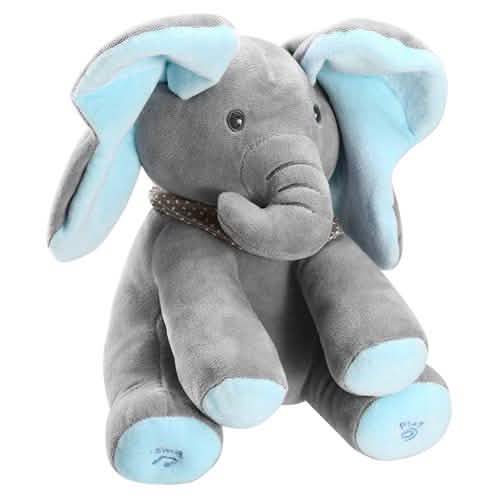 12-Inch Stuffed Plush Elephant Doll Baby Gear - Tophatter Daily Deals