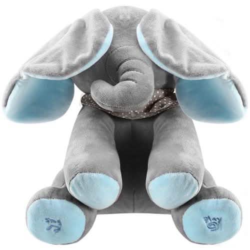 12-Inch Stuffed Plush Elephant Doll Baby Gear - Tophatter Daily Deals