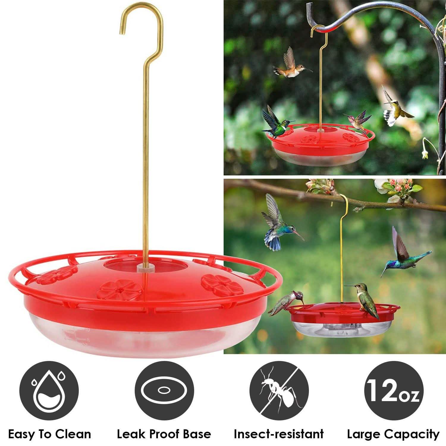 12 Oz Hummingbird Feeder Garden & Patio - Tophatter Daily Deals