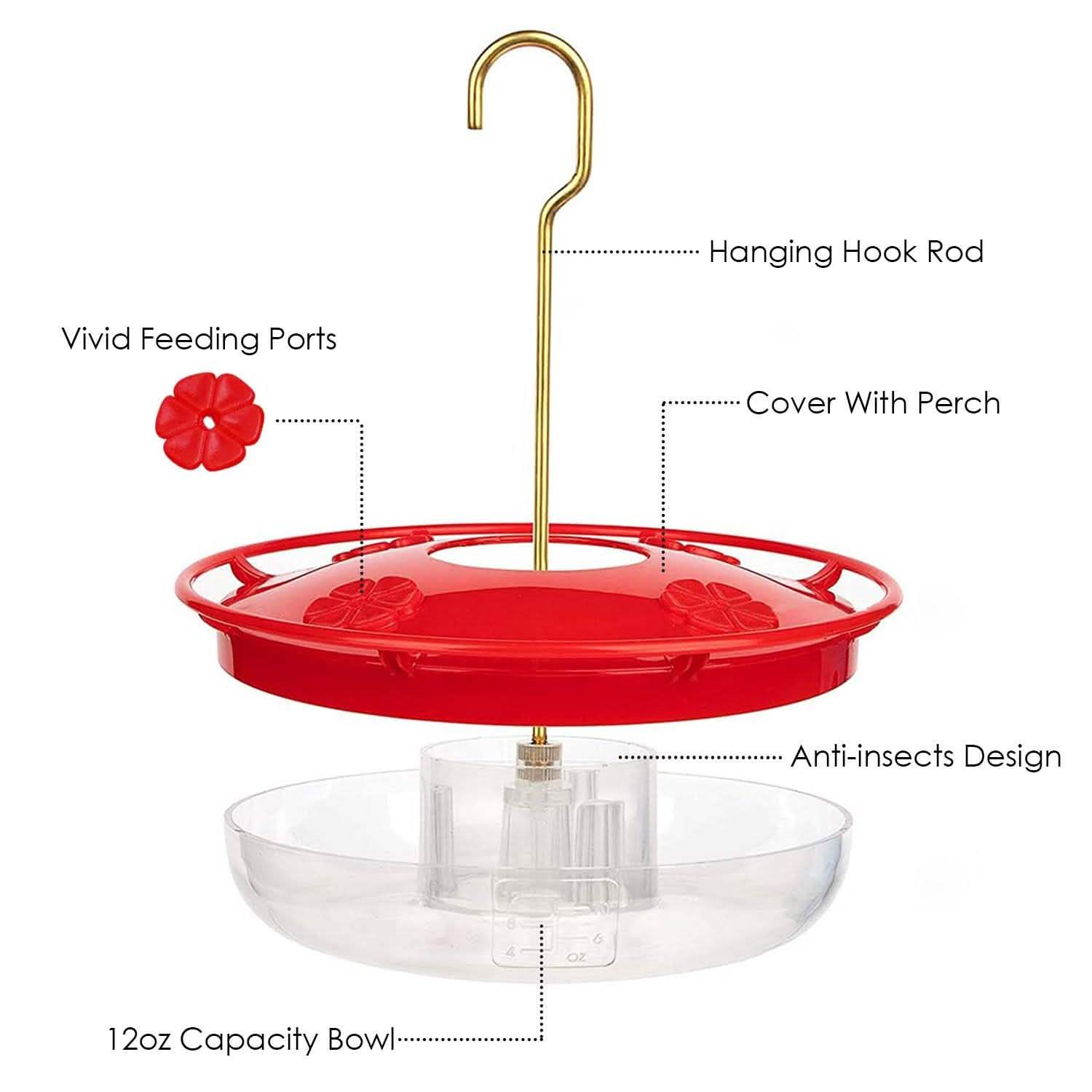 12 Oz Hummingbird Feeder Garden & Patio - Tophatter Daily Deals