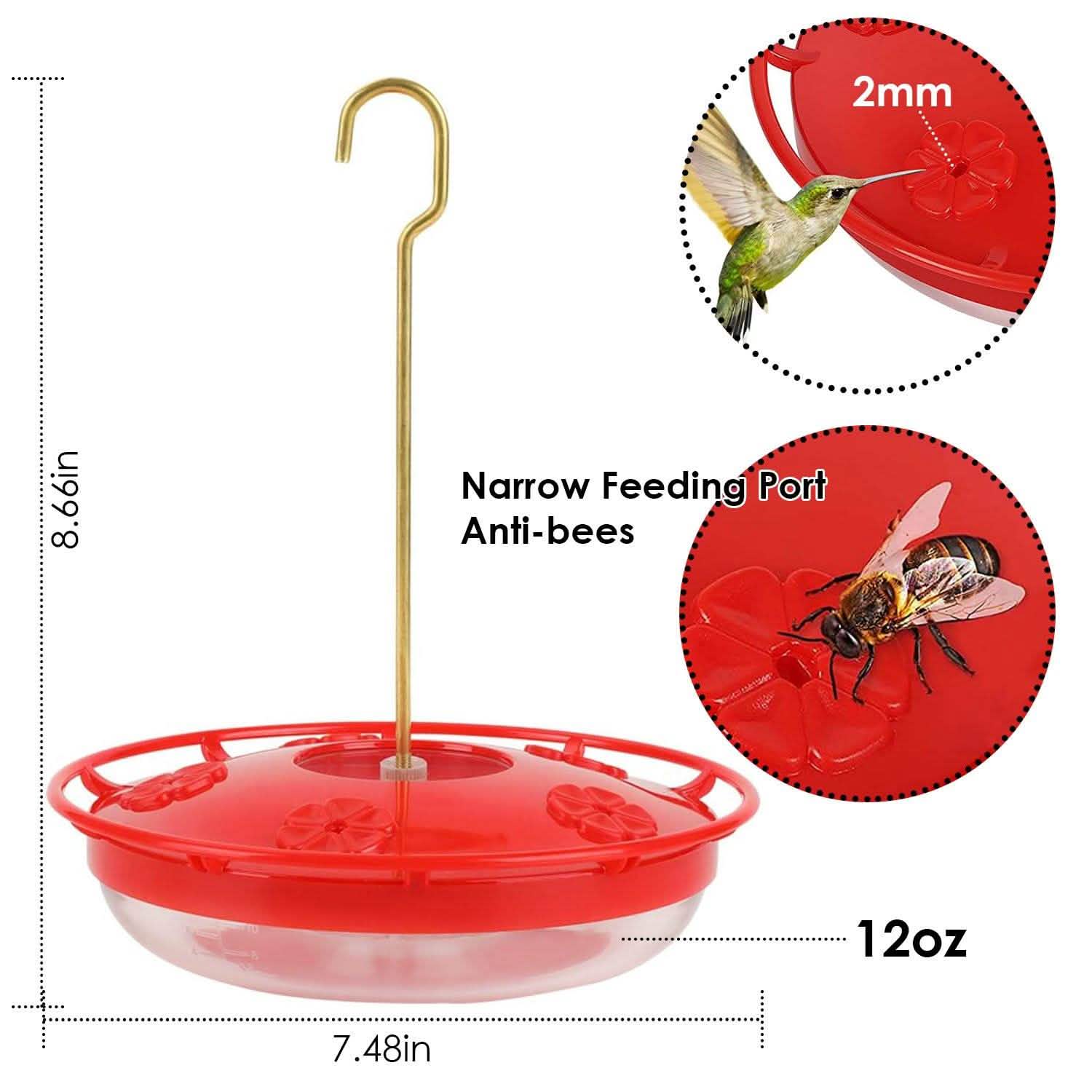 12 Oz Hummingbird Feeder Garden & Patio - Tophatter Daily Deals