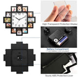 12-Picture Display Wall Clock Household Appliances - Tophatter Daily Deals