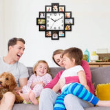 12-Picture Display Wall Clock Household Appliances - Tophatter Daily Deals
