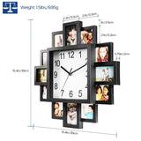 12-Picture Display Wall Clock Household Appliances - Tophatter Daily Deals