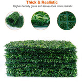12-Piece: Artificial Boxwood Plant Grass Garden & Patio - Tophatter Daily Deals
