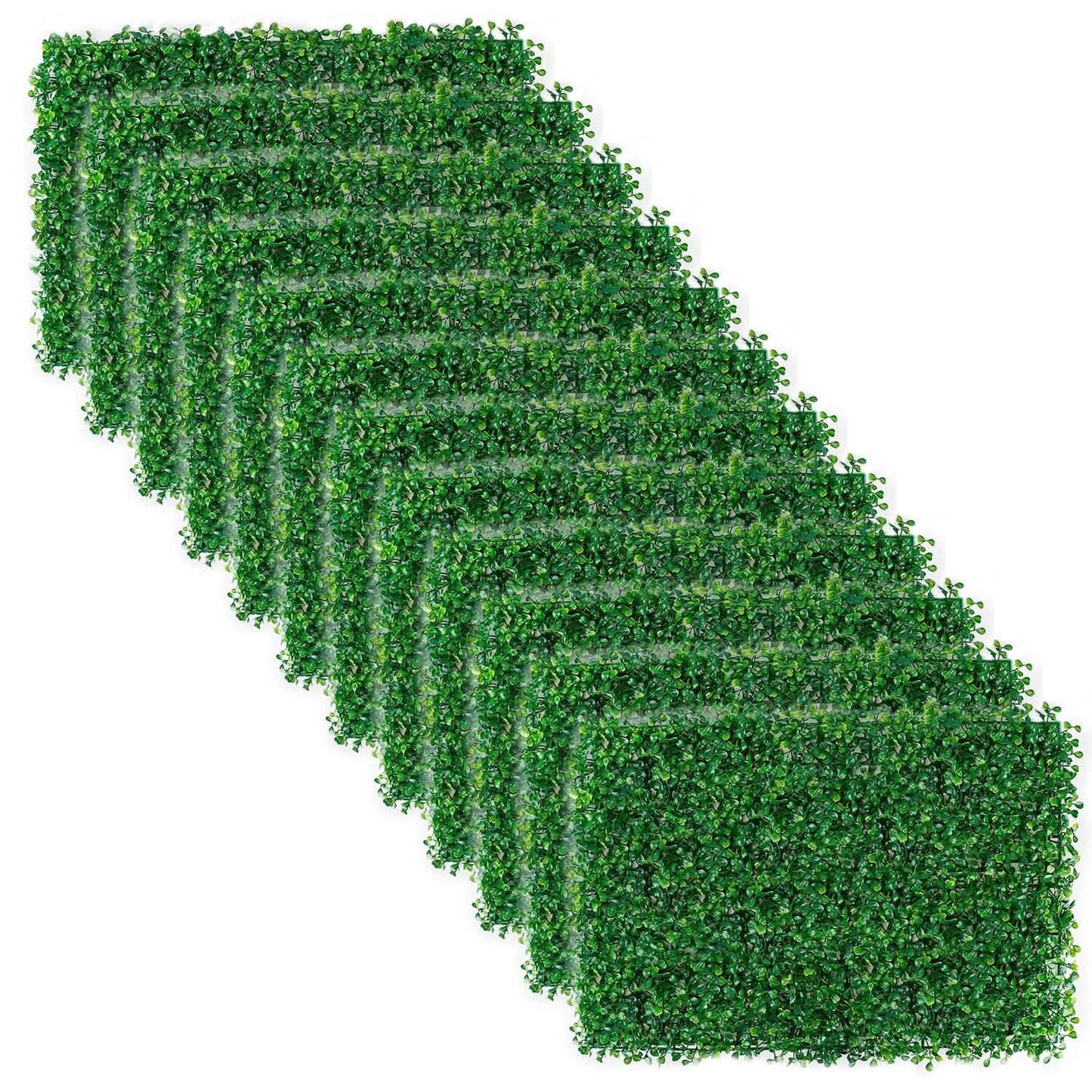 12-Piece: Artificial Boxwood Plant Grass Garden & Patio - Tophatter Daily Deals