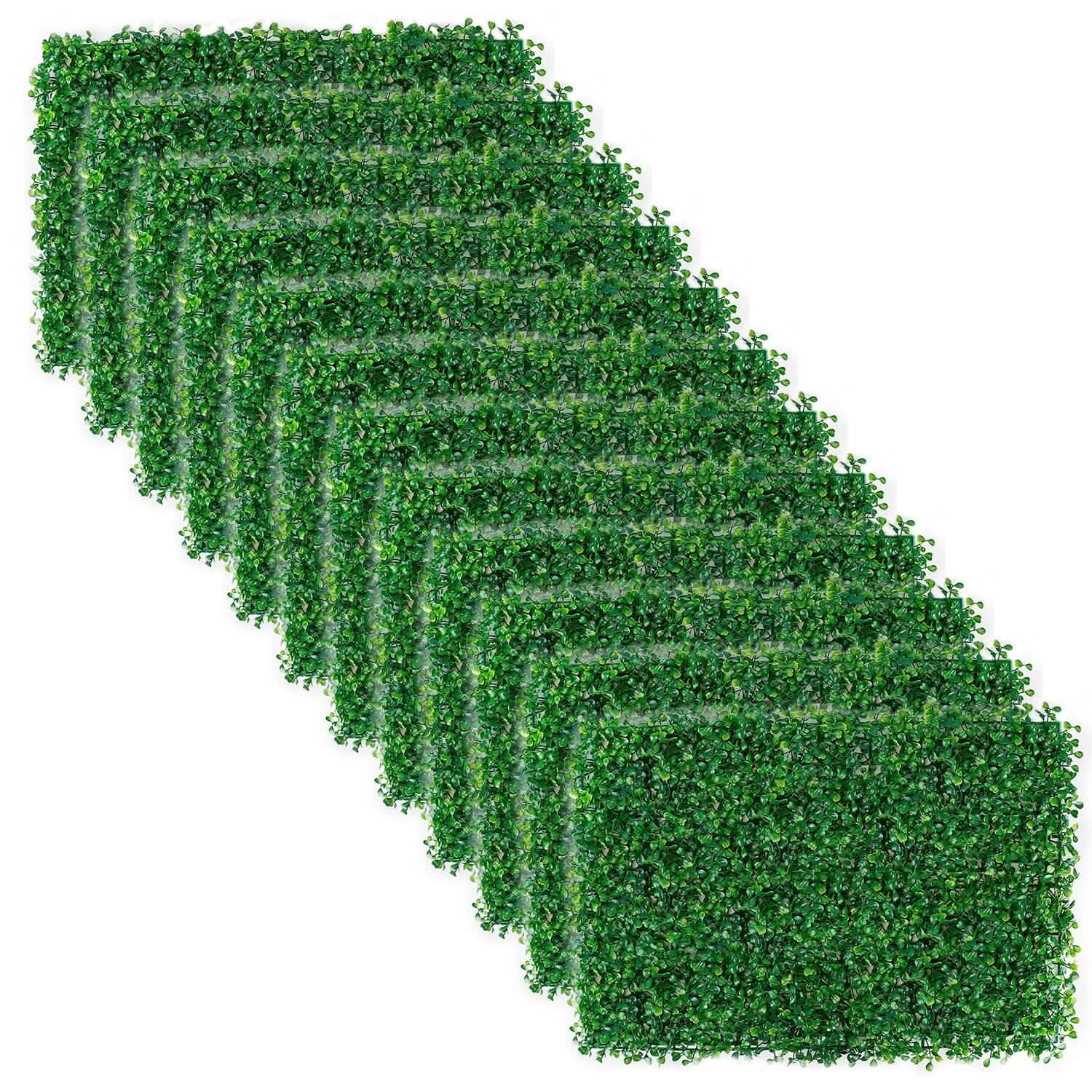 12-Piece: Artificial Boxwood Plant Grass Garden & Patio - Tophatter Daily Deals