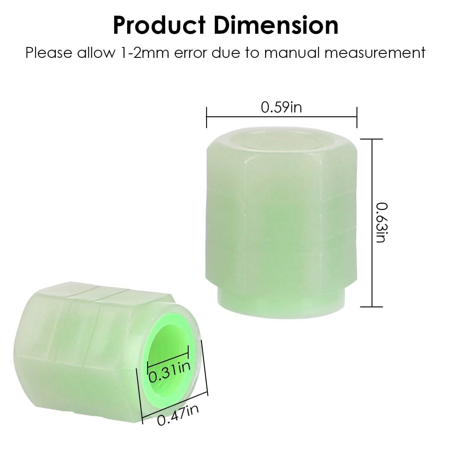 12-Piece: Luminous Car Tire Valve Stem Covers Automotive - Tophatter Daily Deals