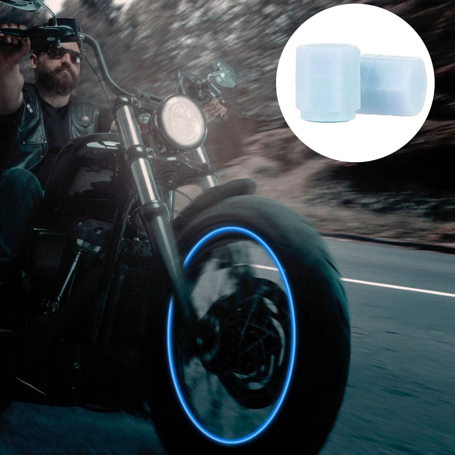 12-Piece: Luminous Car Tire Valve Stem Covers Automotive - Tophatter Daily Deals