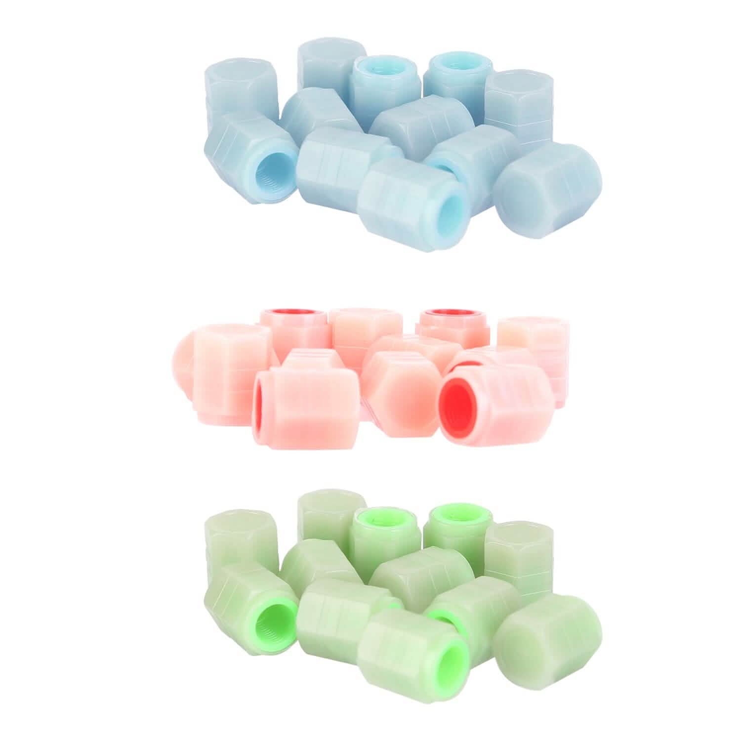 12-Piece: Luminous Car Tire Valve Stem Covers Automotive - Tophatter Daily Deals