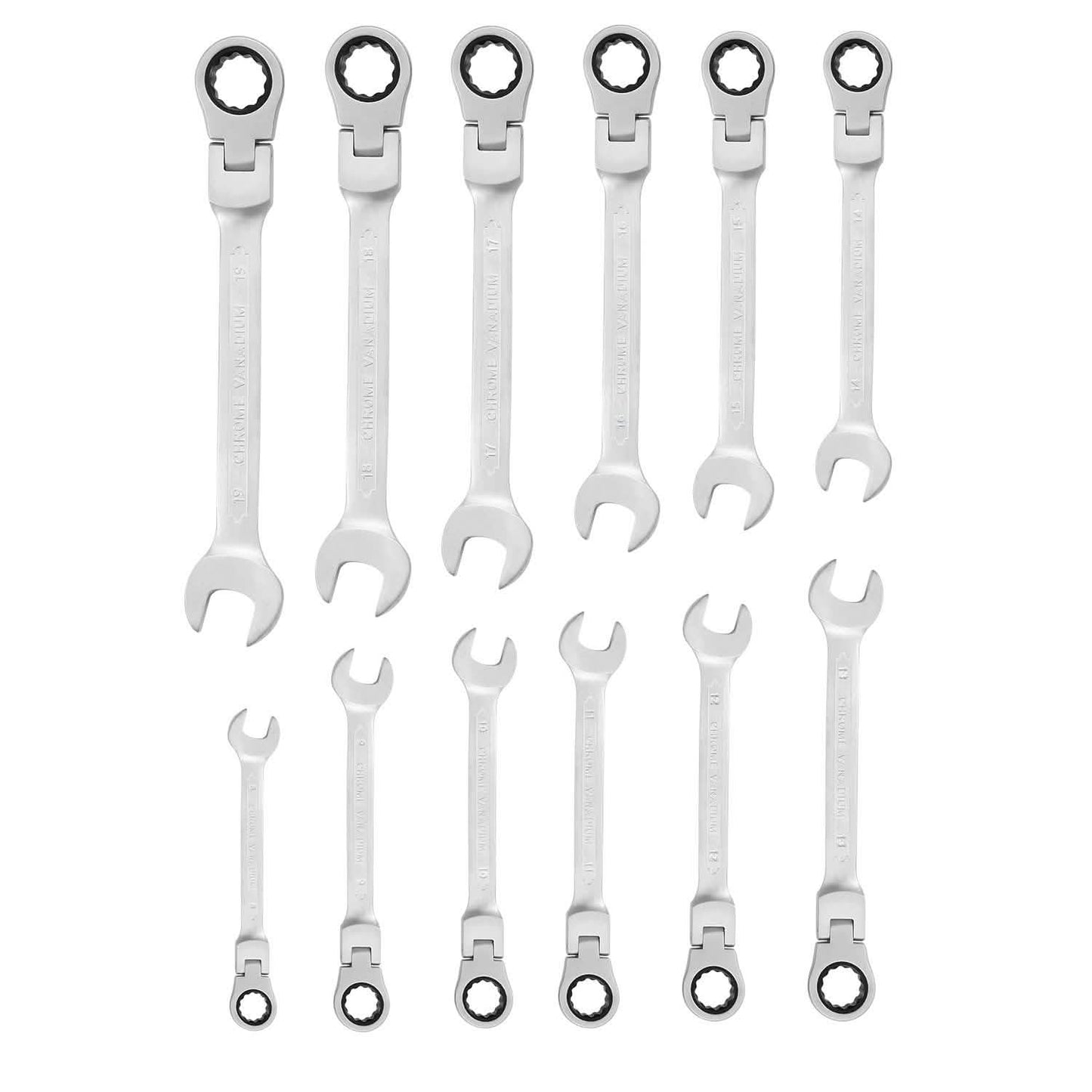 12-Piece Set: 8-19mm Metric Combination Wrench Home Improvement - Tophatter Daily Deals