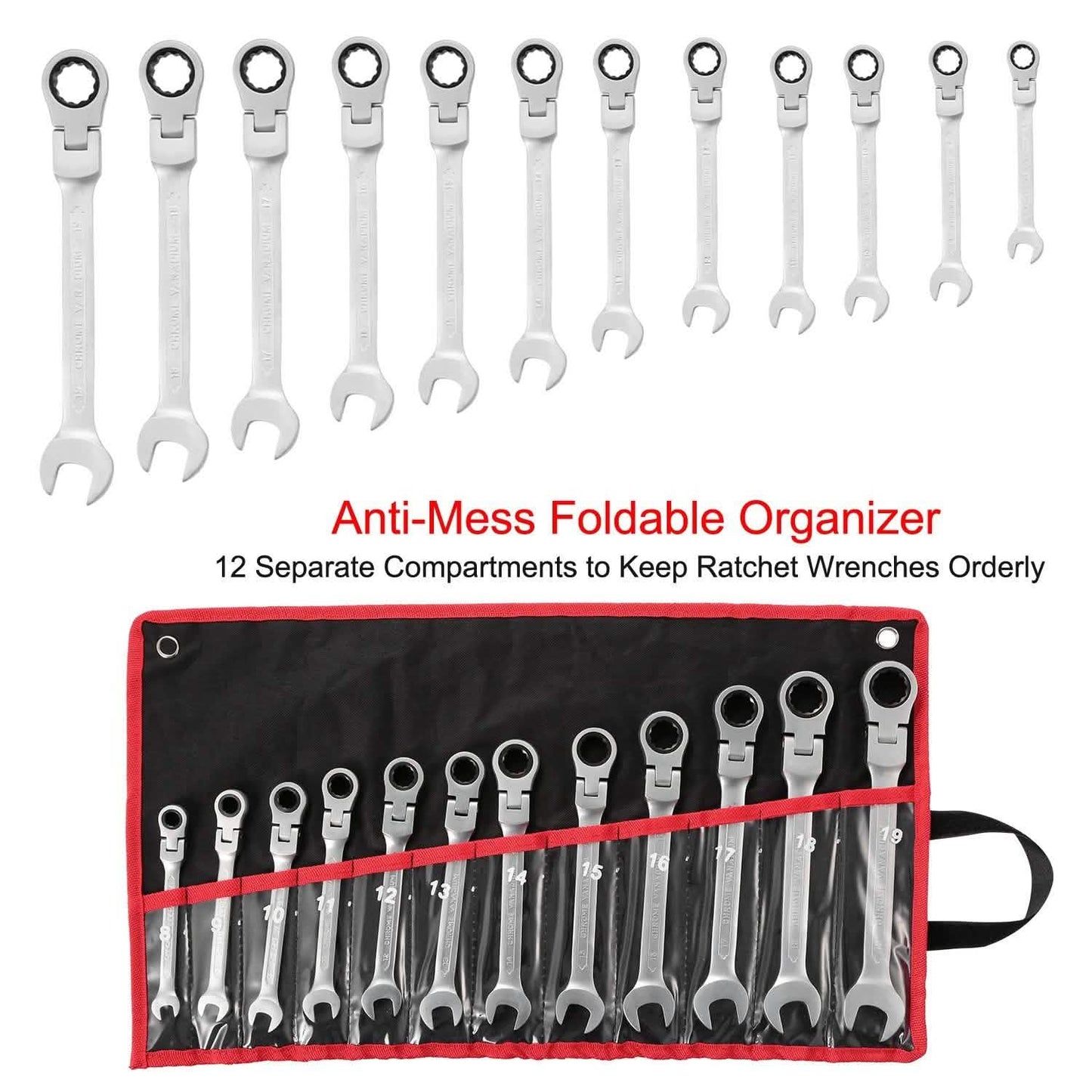 12-Piece Set: 8-19mm Metric Combination Wrench Home Improvement - Tophatter Daily Deals