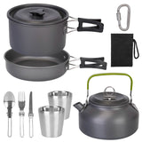 12-Pieces: Camping Cookware Set Outdoor Recreation - Tophatter Daily Deals