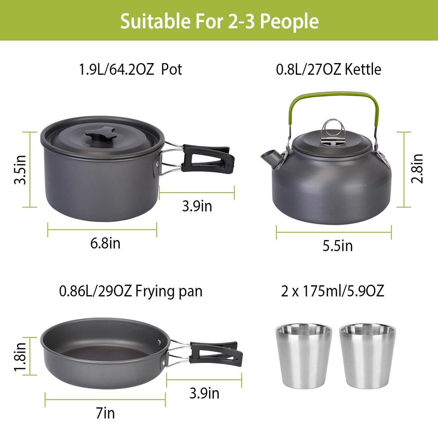 12-Pieces: Camping Cookware Set Outdoor Recreation - Tophatter Daily Deals