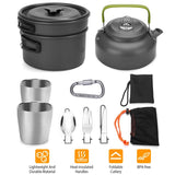 12-Pieces: Camping Cookware Set Outdoor Recreation - Tophatter Daily Deals