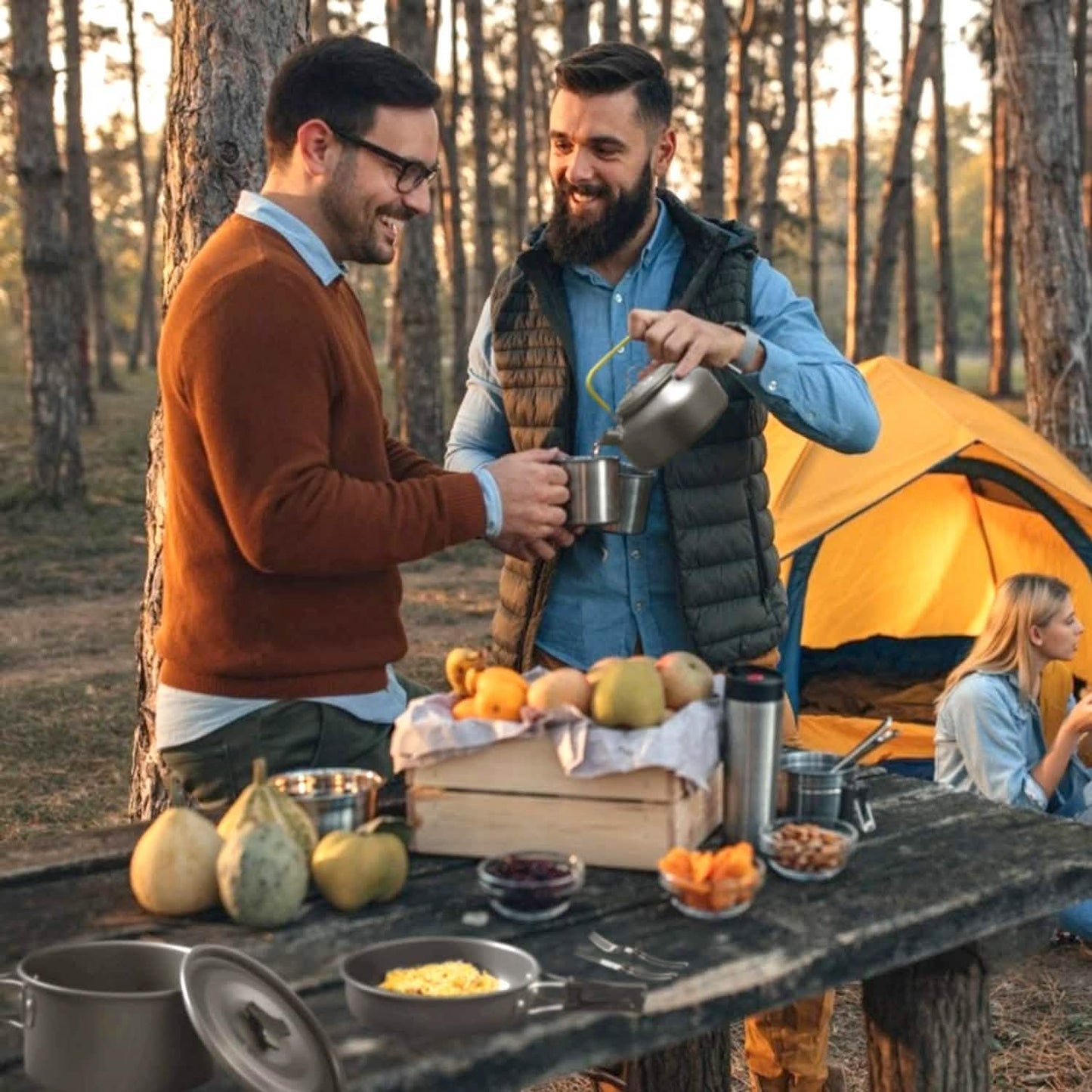 12-Pieces: Camping Cookware Set Outdoor Recreation - Tophatter Daily Deals