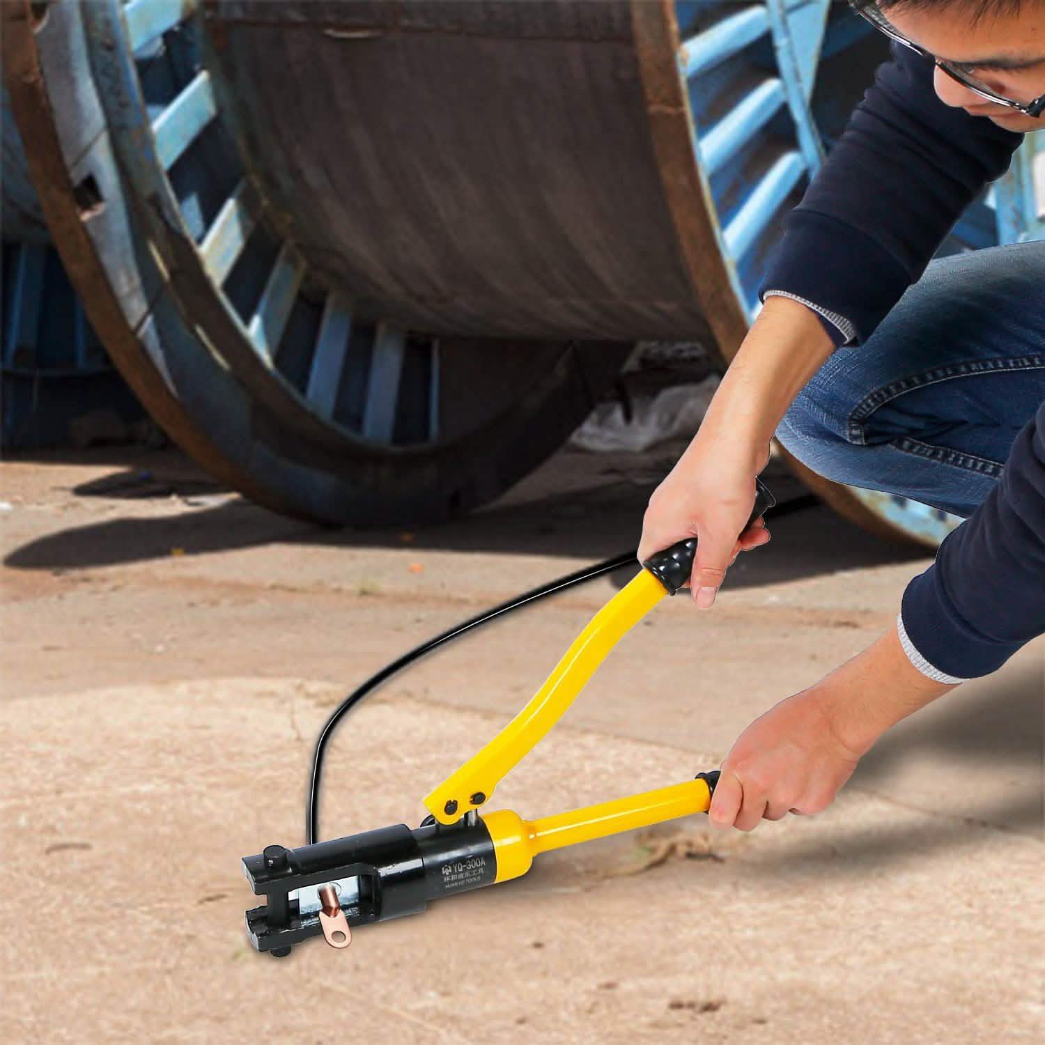 12 Ton Hydraulic Wire Crimper Home Improvement - Tophatter Daily Deals
