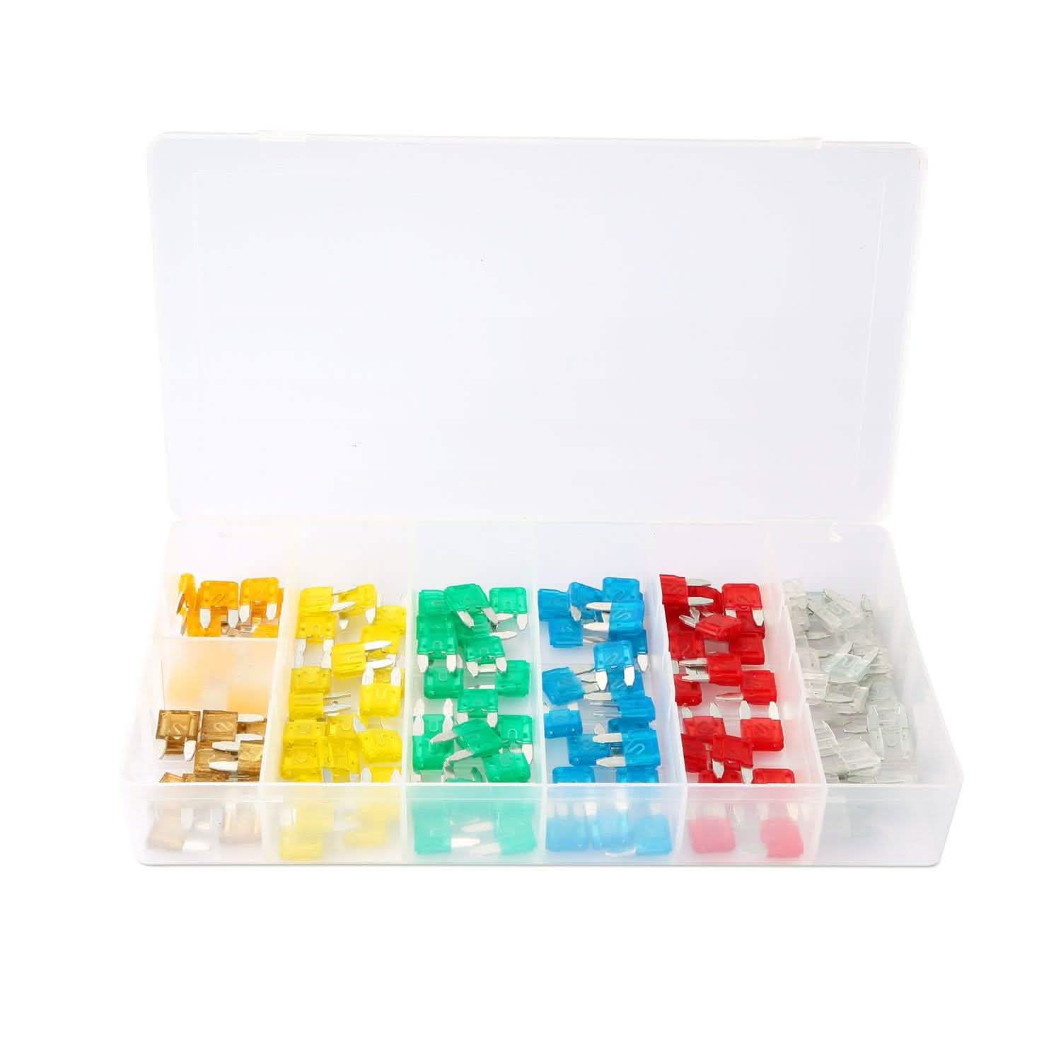 120-Pieces: Mini Auto Blade Fuse Set Automotive - Tophatter Daily Deals