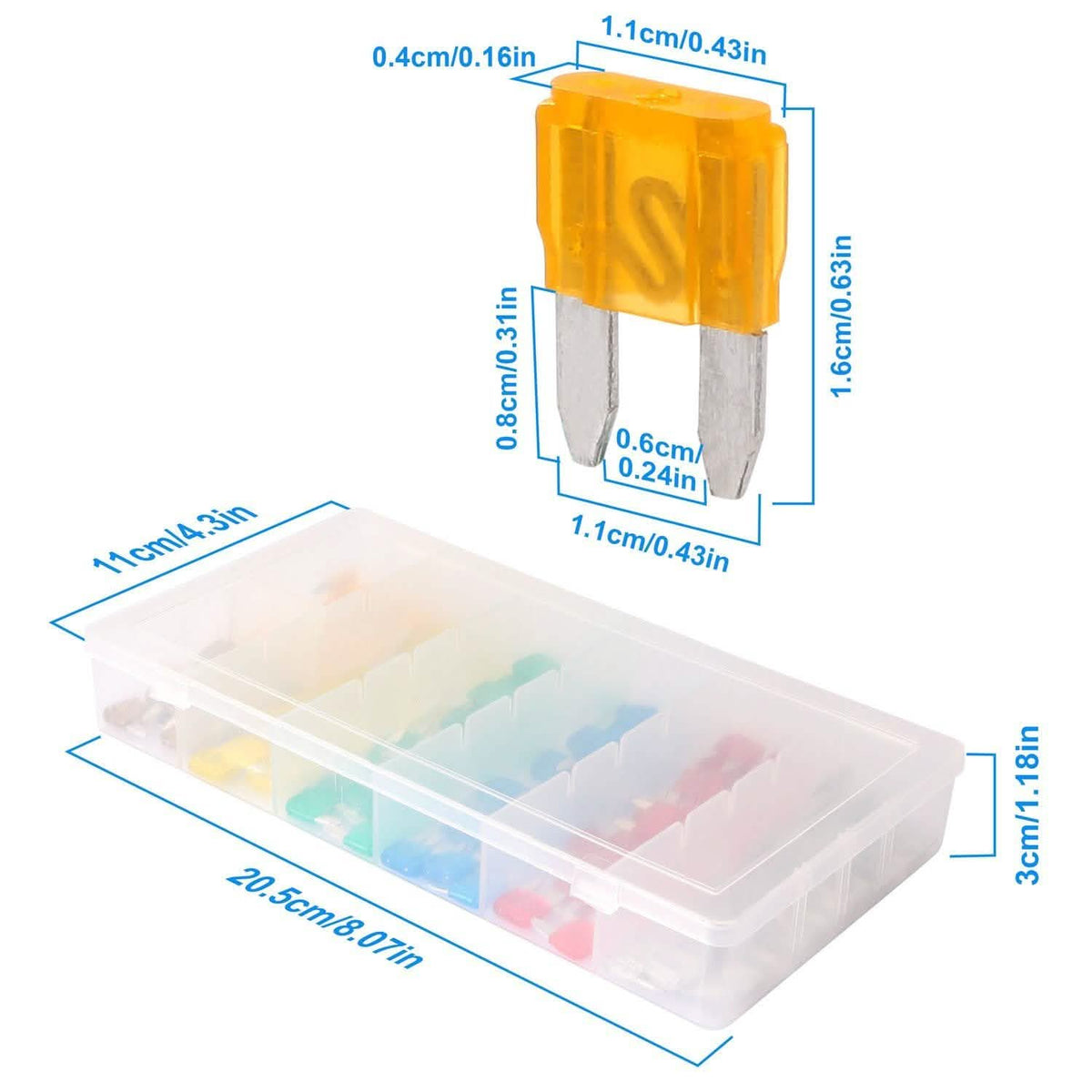 120-Pieces: Mini Auto Blade Fuse Set Automotive - Tophatter Daily Deals