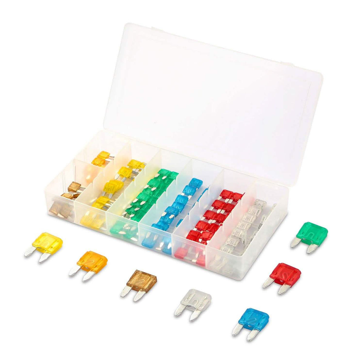 120-Pieces: Mini Auto Blade Fuse Set Automotive - Tophatter Daily Deals