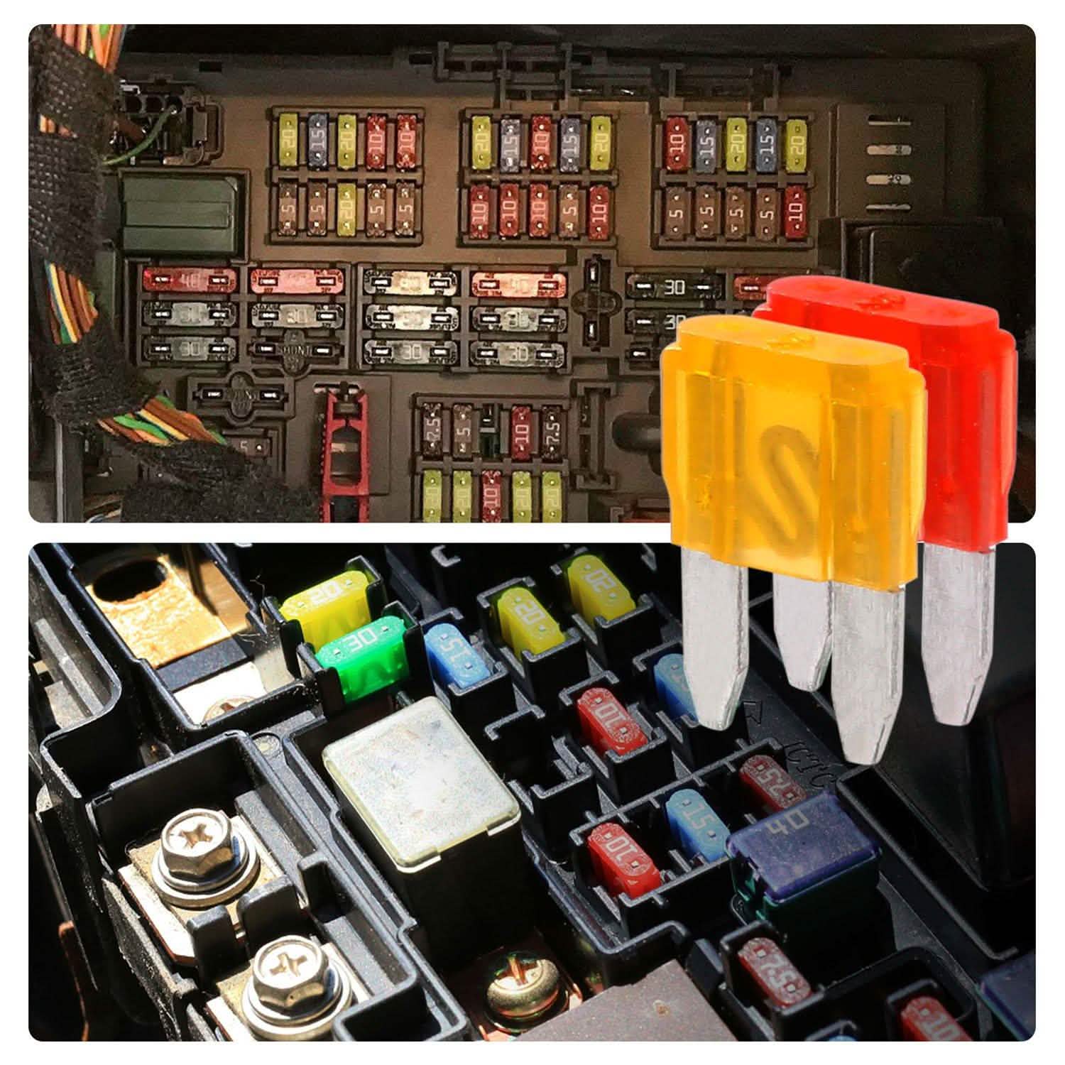 120-Pieces: Mini Auto Blade Fuse Set Automotive - Tophatter Daily Deals