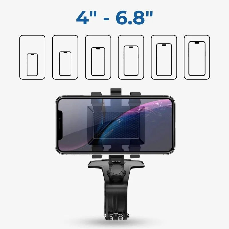 Car Dashboard Phone Holder 1200 Degree Rotation Universal - Tophatter Daily Deals