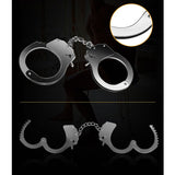 Fetish Pleasure Metal Hand Cuffs in Silver > Bondage Gear > Handcuffs - Tophatter Daily Deals