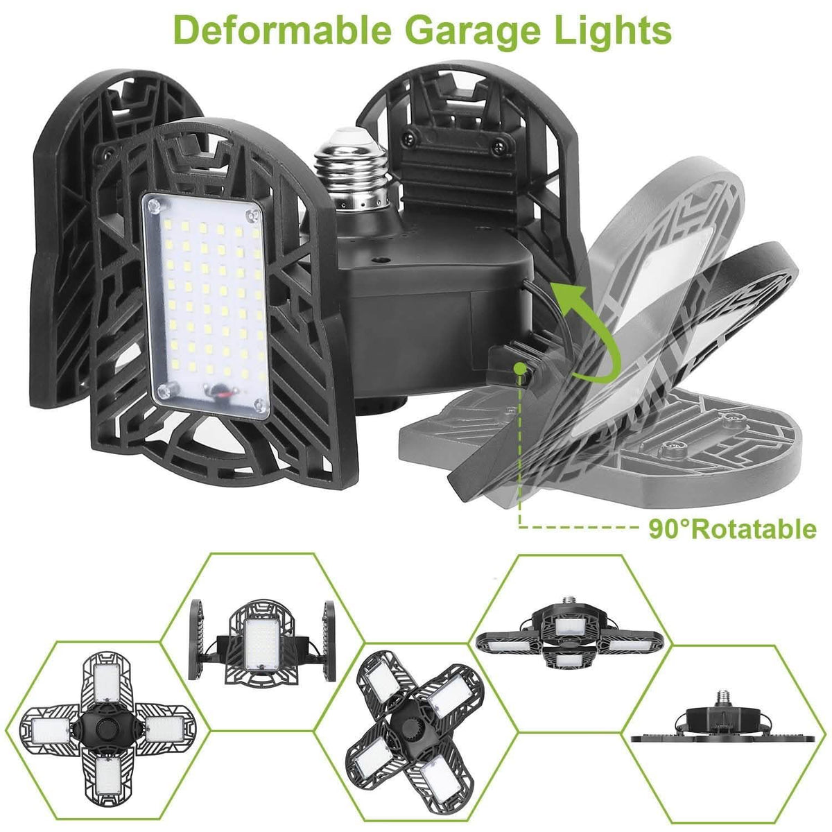 12000LM LED Garage Light Outdoor Lighting - Tophatter Daily Deals