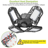 12000LM LED Garage Light Outdoor Lighting - Tophatter Daily Deals