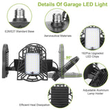 12000LM LED Garage Light Outdoor Lighting - Tophatter Daily Deals