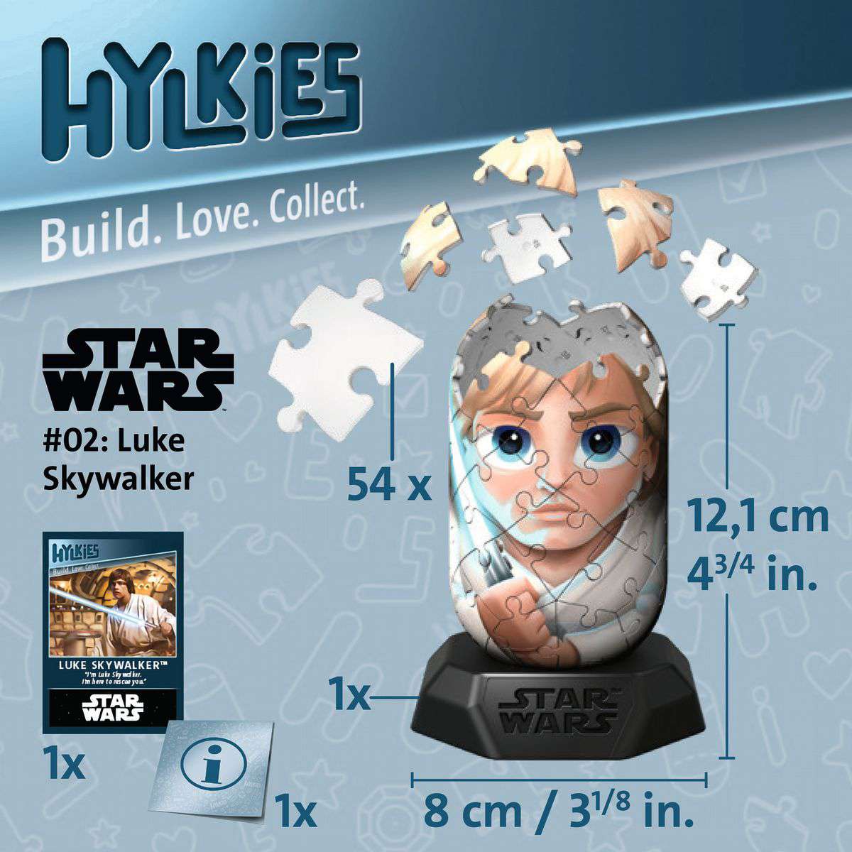 Star Wars – Luke Skywalker Hylkies 3D Puzzle 3D Puzzle - Tophatter Daily Deals
