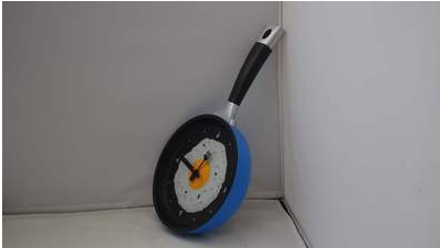 Boiled egg pot wall clock Blue 0 - Tophatter Daily Deals