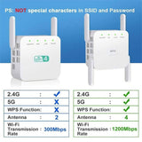 1200Mbps WiFi Range Extender Wi-Fi Repeater - Tophatter Daily Deals