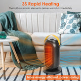 1200W Portable Electric Fan Heater Household Appliances - Tophatter Daily Deals