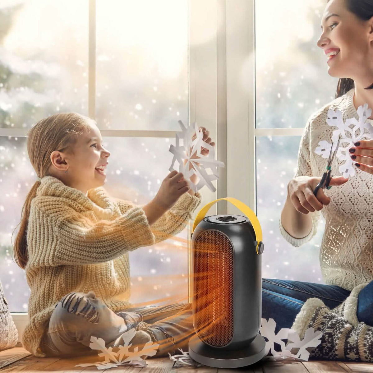 1200W Portable Electric Fan Heater Household Appliances - Tophatter Daily Deals