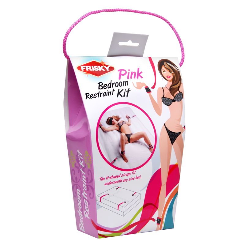 Bedroom Restraint Kit Pink for Unforgettable Intimate Play > Bondage Gear > Bed Restraints - Tophatter Daily Deals